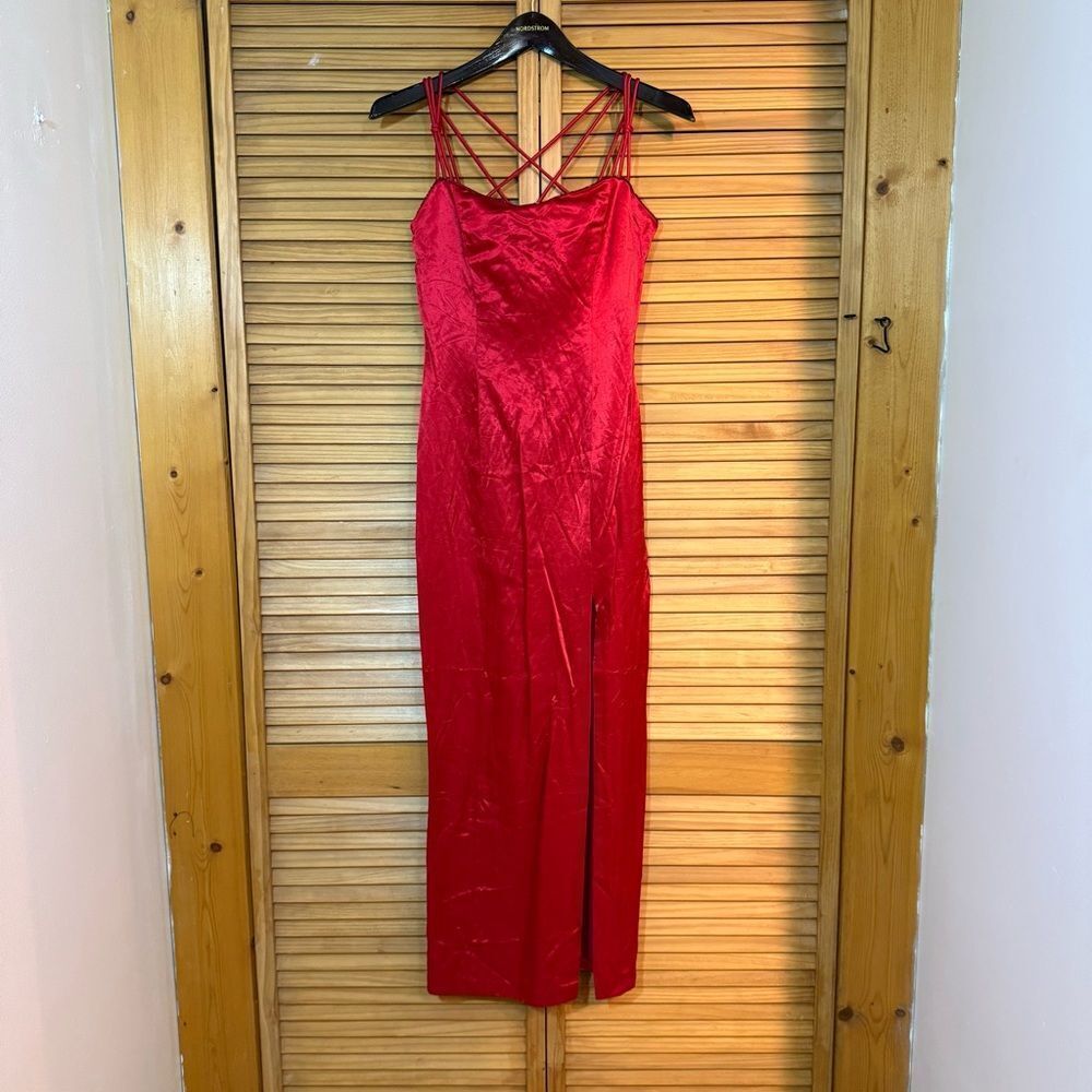 Rampage vintage Vibrant Red maxi Dress size 5